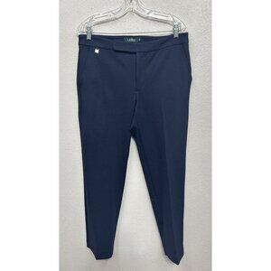 Lauren Ralph Lauren Trouser Dress Pants Womens Medium Navy Office Career Ankle